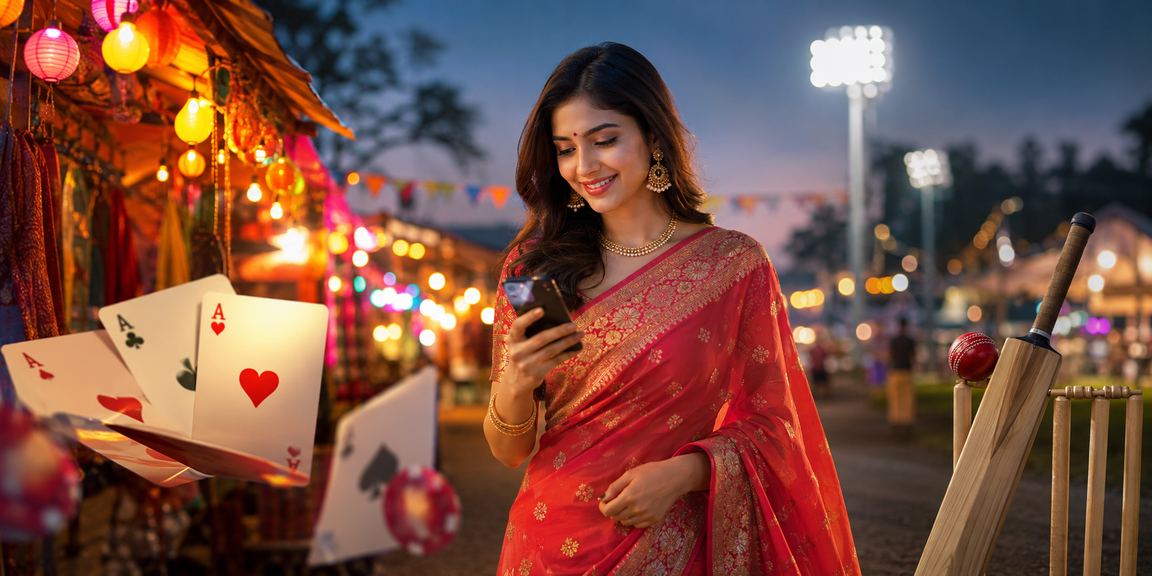 কুমিল্লায় শাড়ি পরিহিতা নারীর মোবাইলে ক্রিকেট বেটিং পেমেন্টের দৃশ্য
