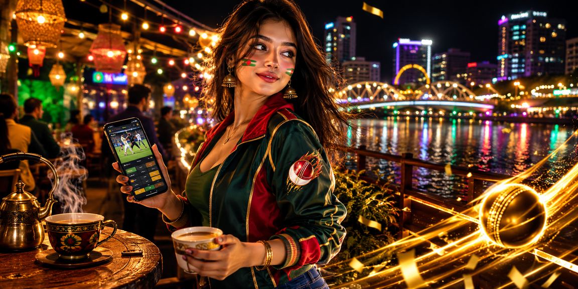 ঢাকার রাতের বাজারে ক্রিকেট বেটিং গেমসের উত্তেজনাপূর্ণ দৃশ্য